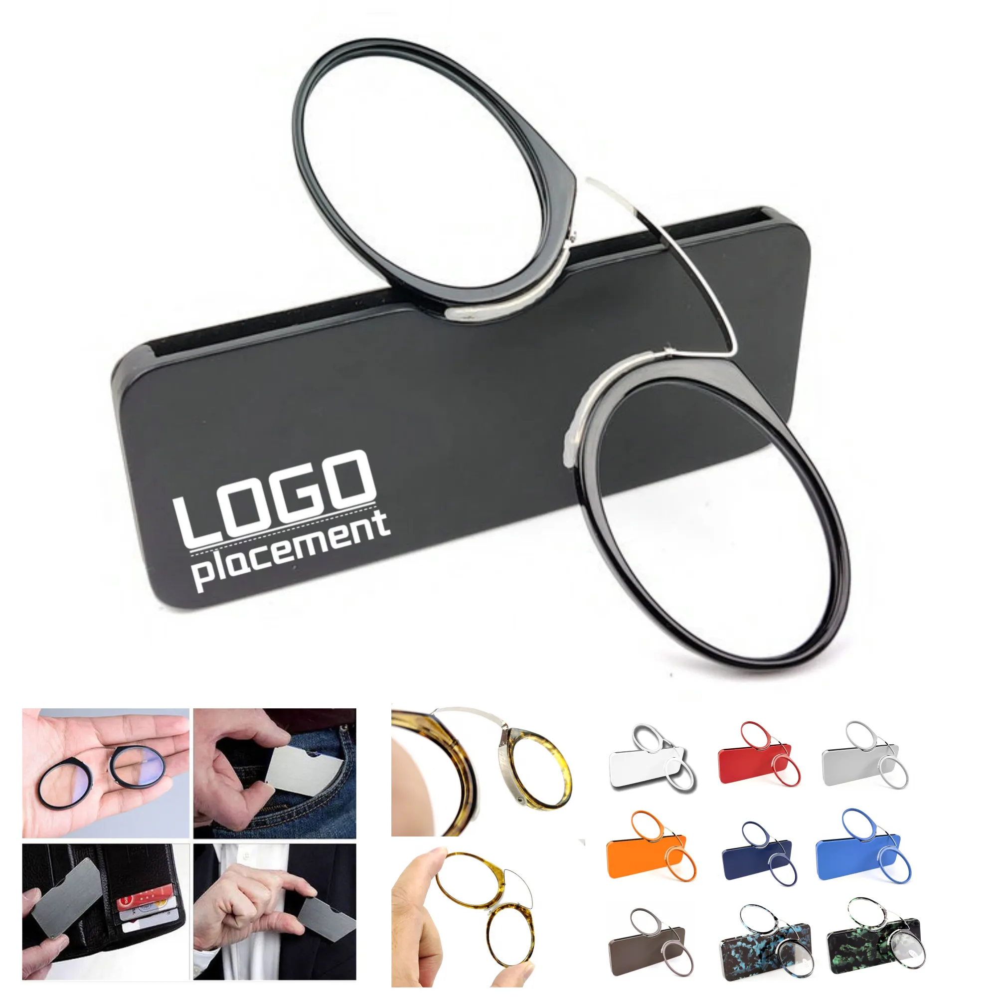 TR90 Nose - Clip Mini Reading Glasses Without Temples