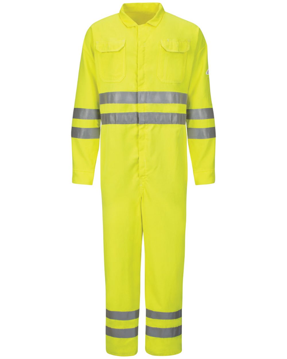 Hi-Vis Deluxe Coverall with Reflective Trim CoolTouch 2 7 oz