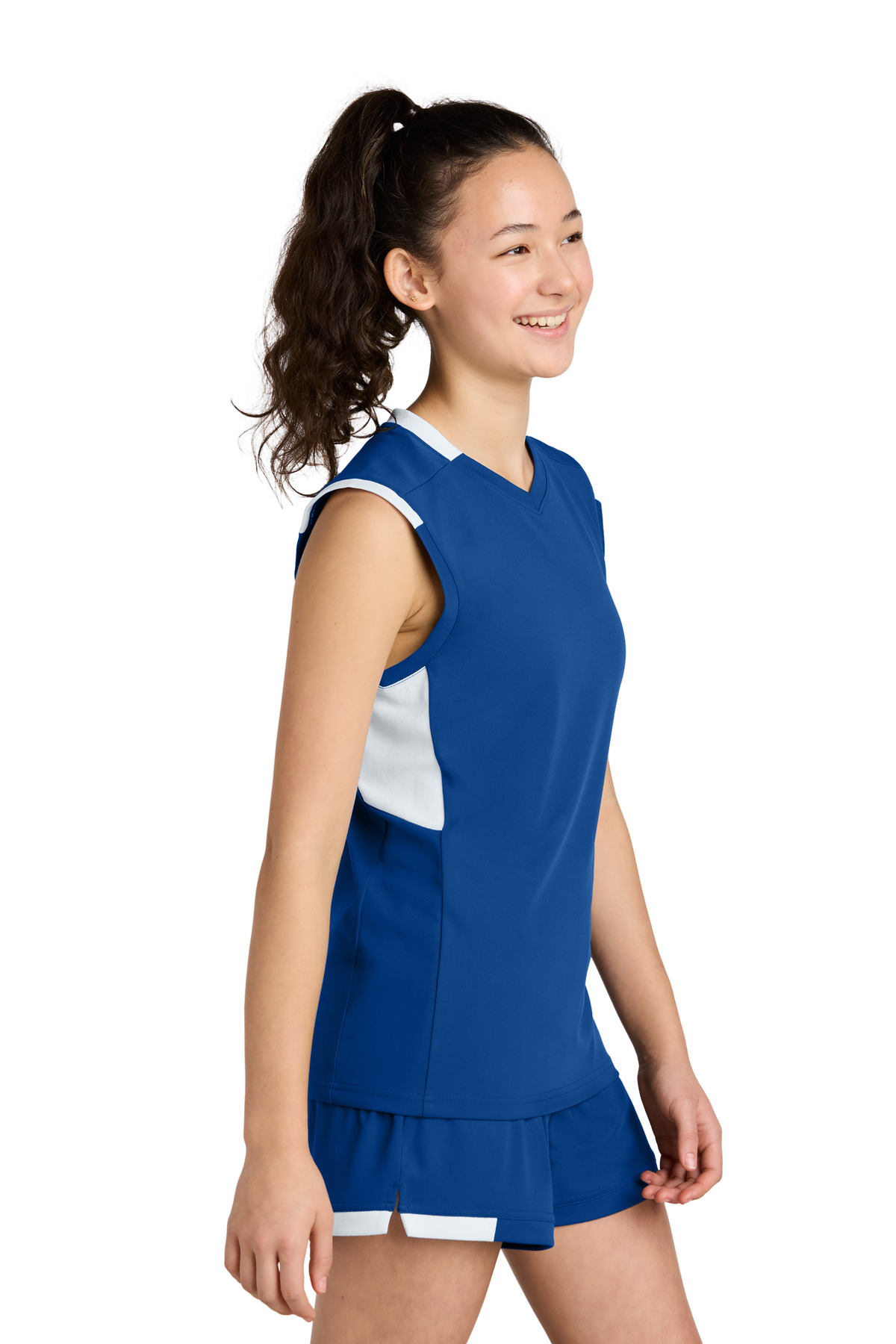 Sport-Tek Youth Club Sleeveless V-Neck YST441 28