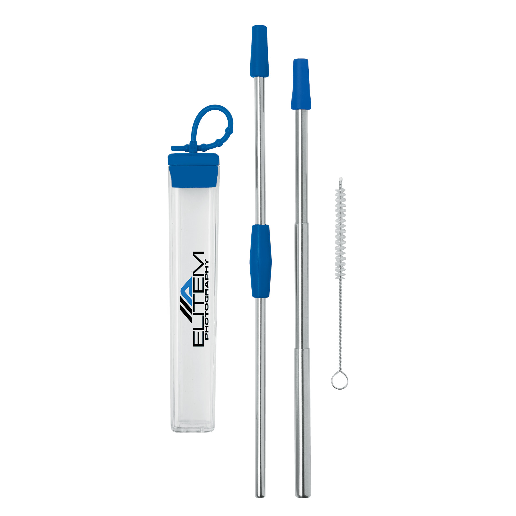 Cosmopolitan 7-Piece, 2-Straw Stainless Steel Set 2