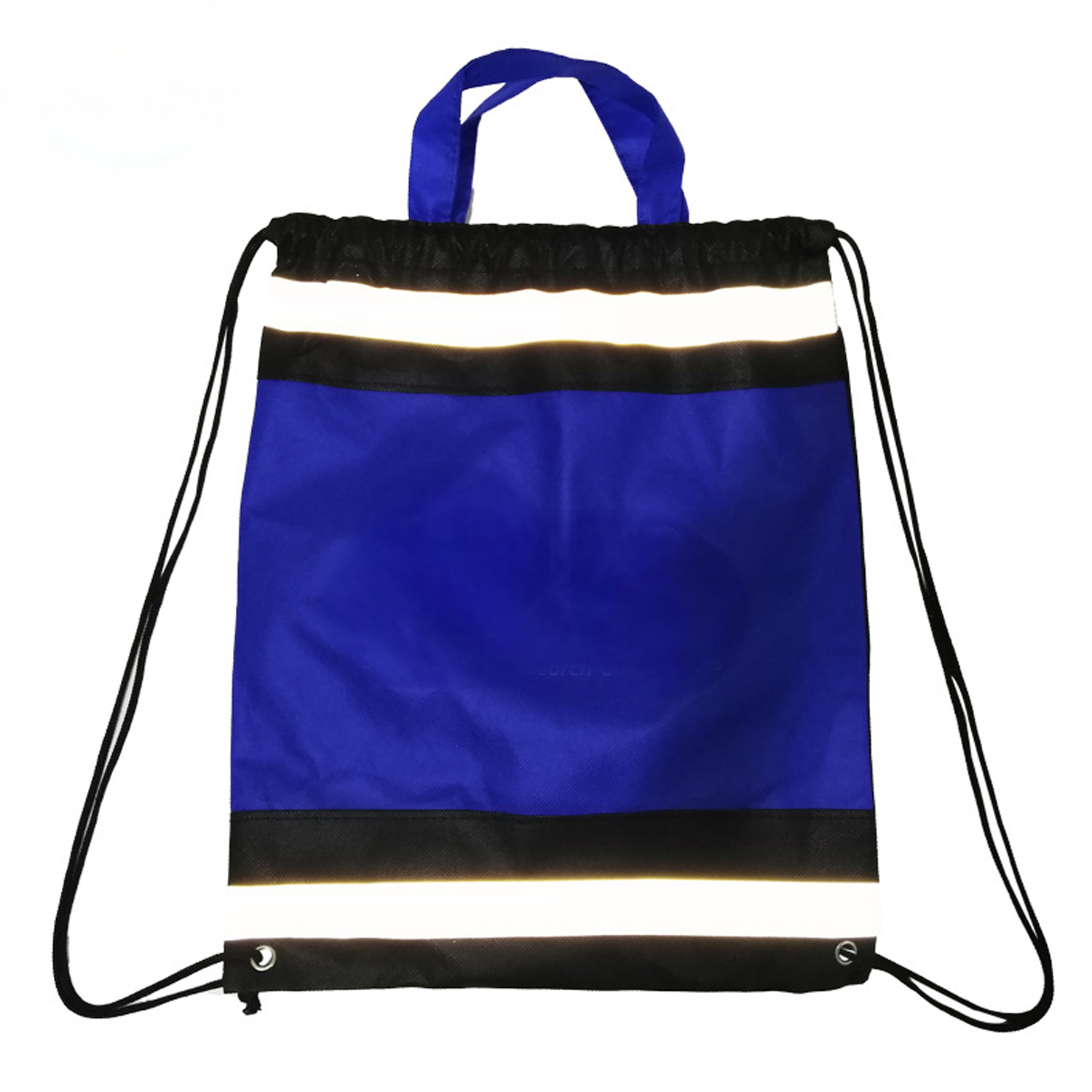 Reflective Custom polyester gym sport Drawstring Backpack 5