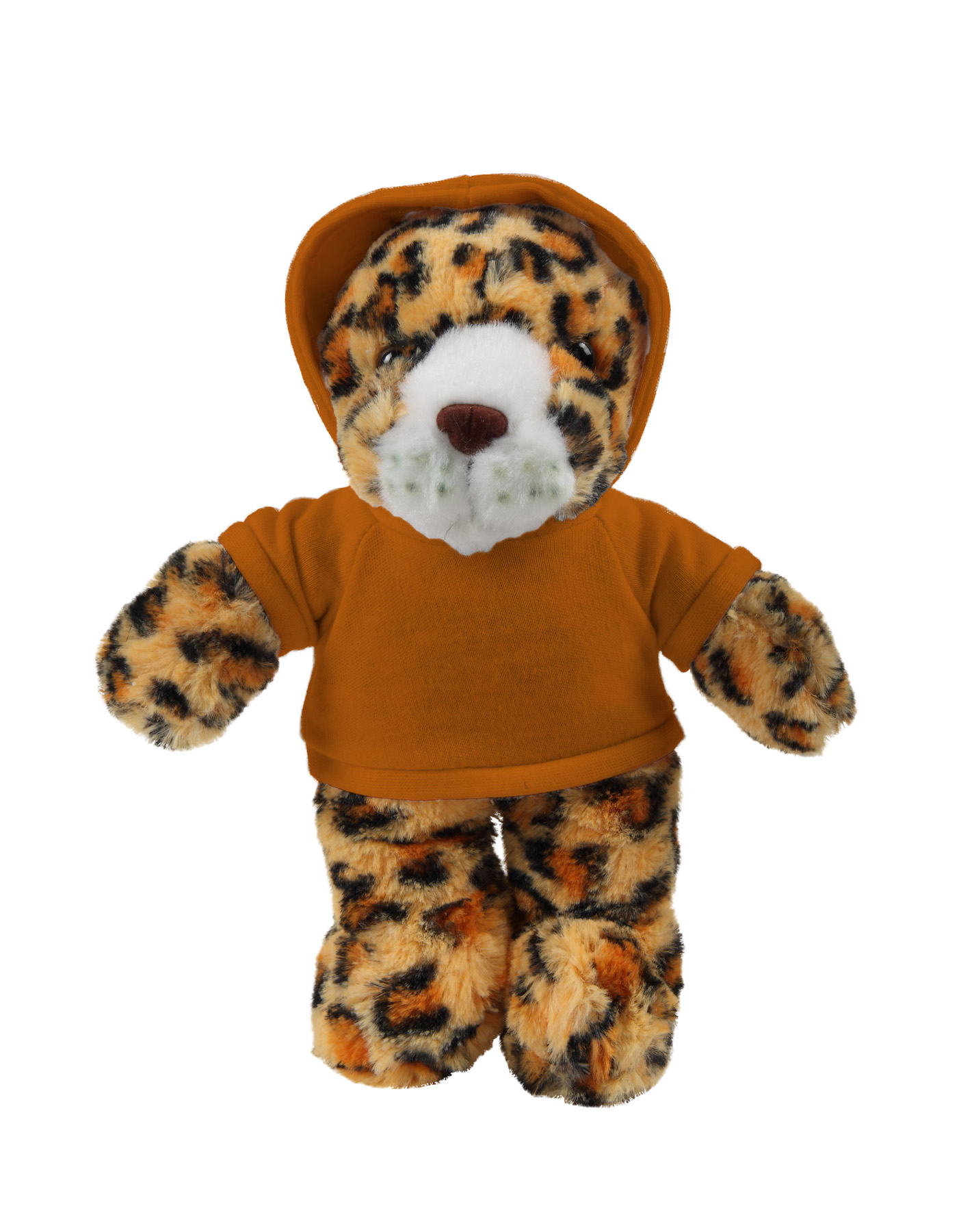 soft plush Leopard with hoodie 2