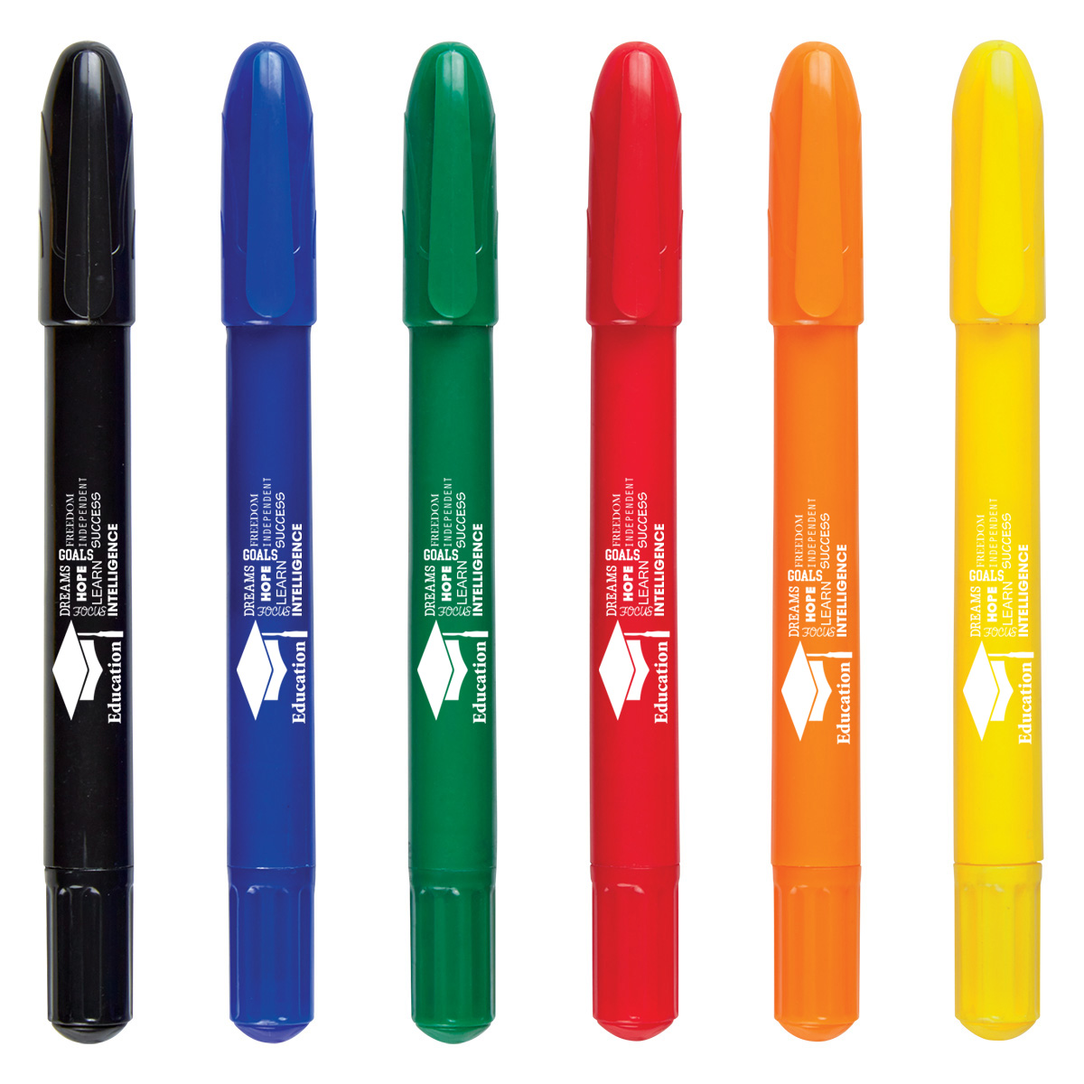 6-Piece Retractable Crayons In Case 8
