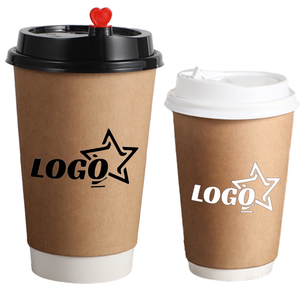 12/16/22Oz. Kraft Disposable Coffee Paper Cup 1