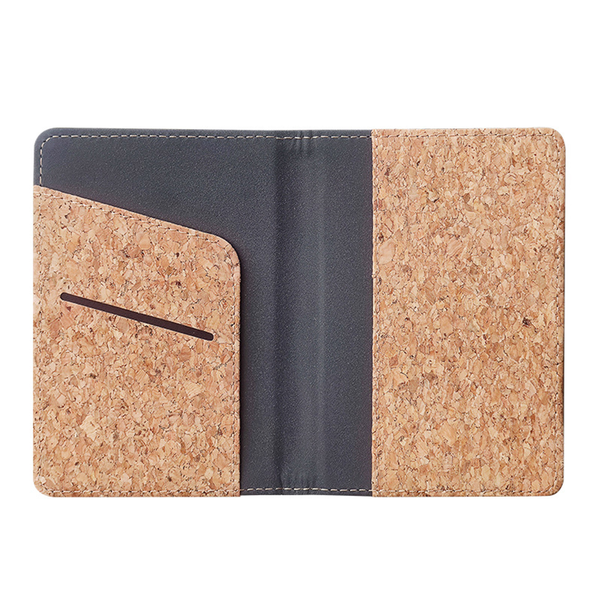 Soft Cork Vegan Leather Passport Holder 5