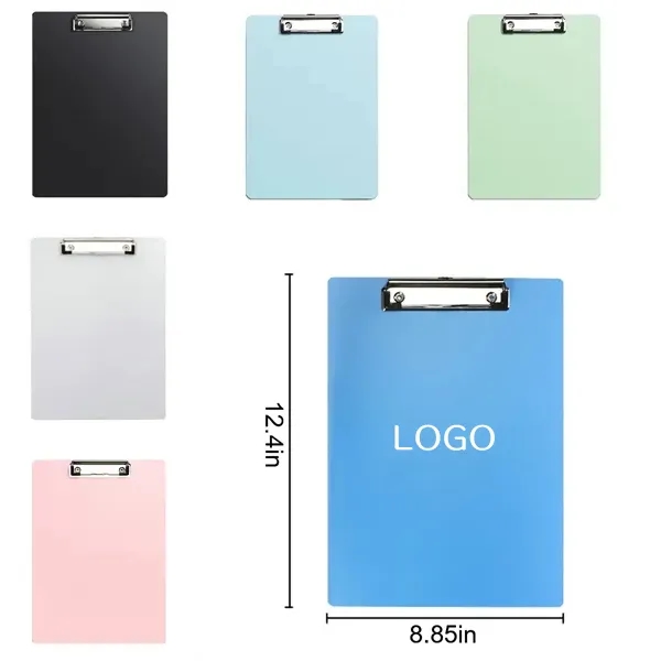 Metal Clip Plastic Clipboard with Low Profile 7