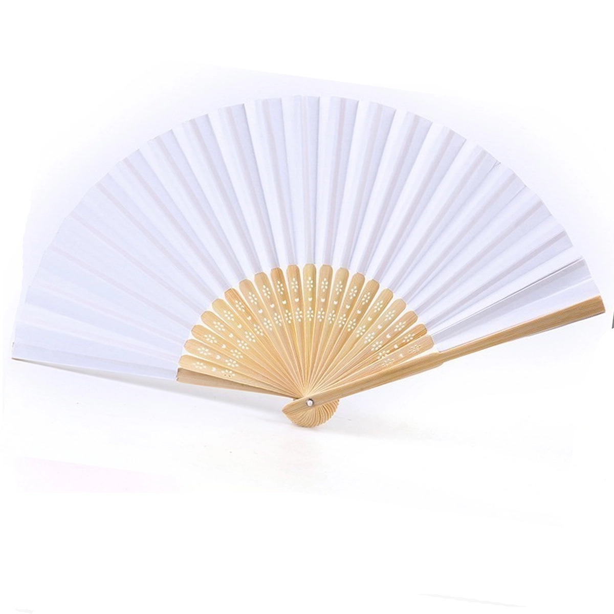 Foldable Chinese Paper Bamboo Hand Held Fan 3