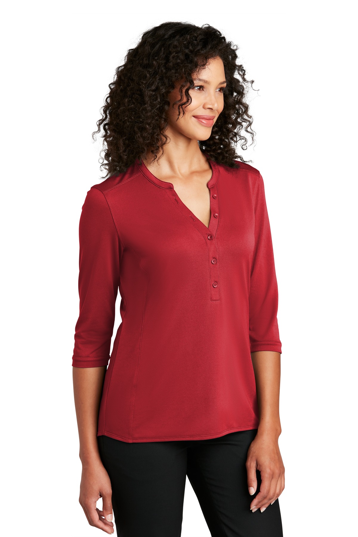 Port Authority Women's UV Choice Pique Henley LK750 25
