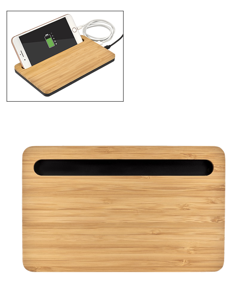 5W Bamboo Desktop Wireless Charger 31