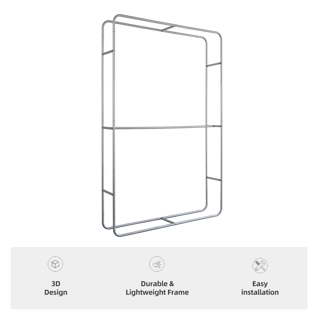 3.5'w x 8'h 3-D Banner Stand Kit 3