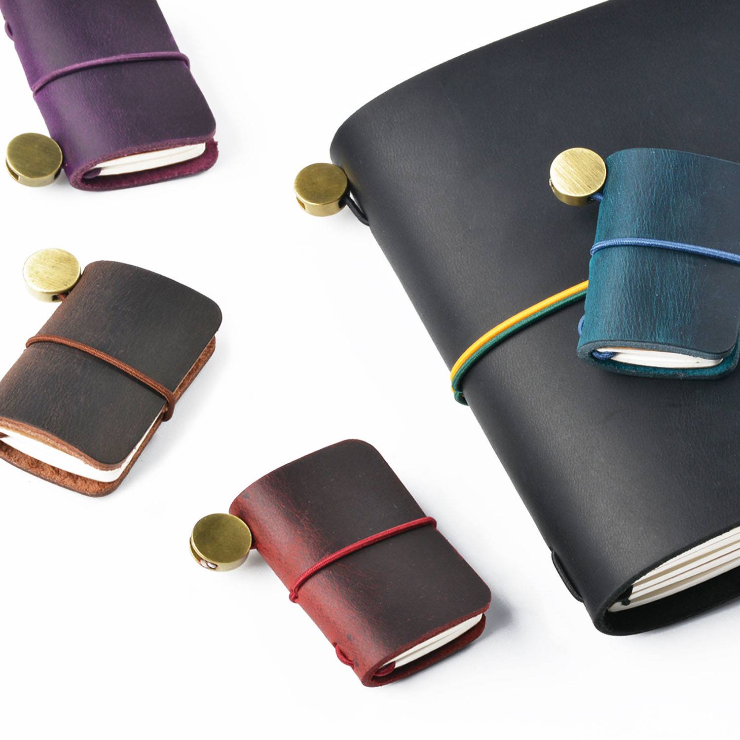 Genuine Leather Mini travel book pendant 4