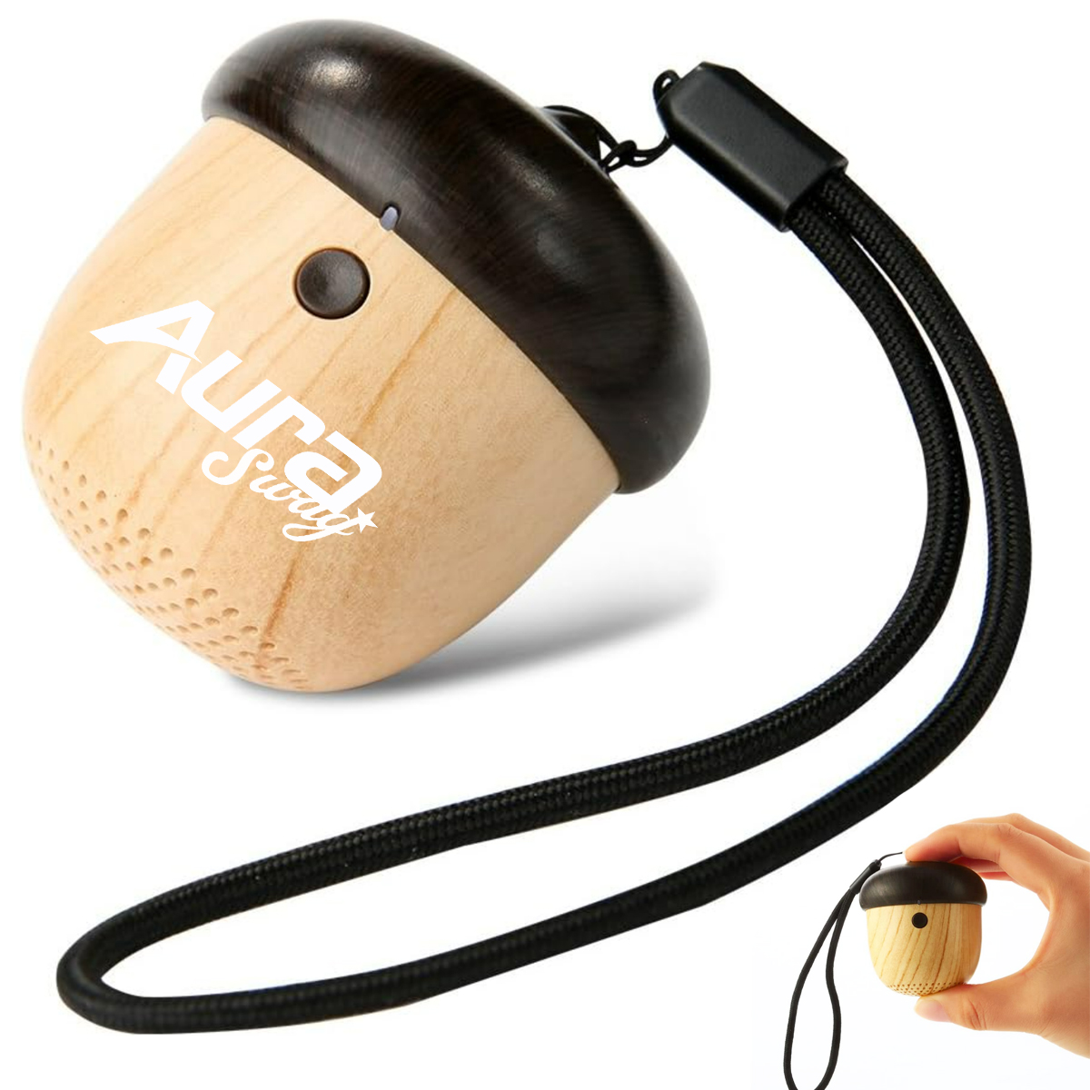 Acorn Shape Portable Bluetooth Mini Speaker with Mic 3