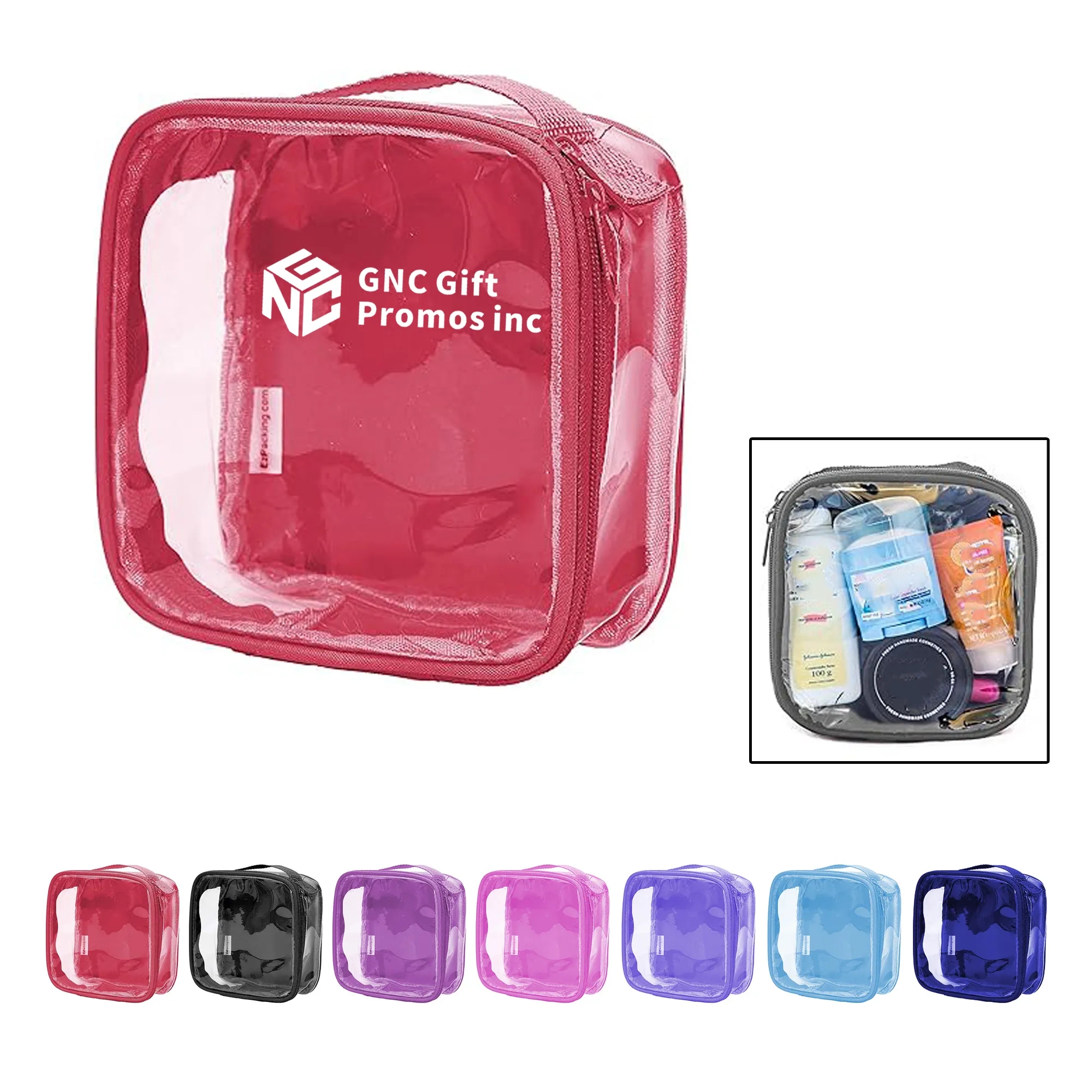 Bag Storage PVC Transparent 6.25" x 6.25" x 2.5" 2