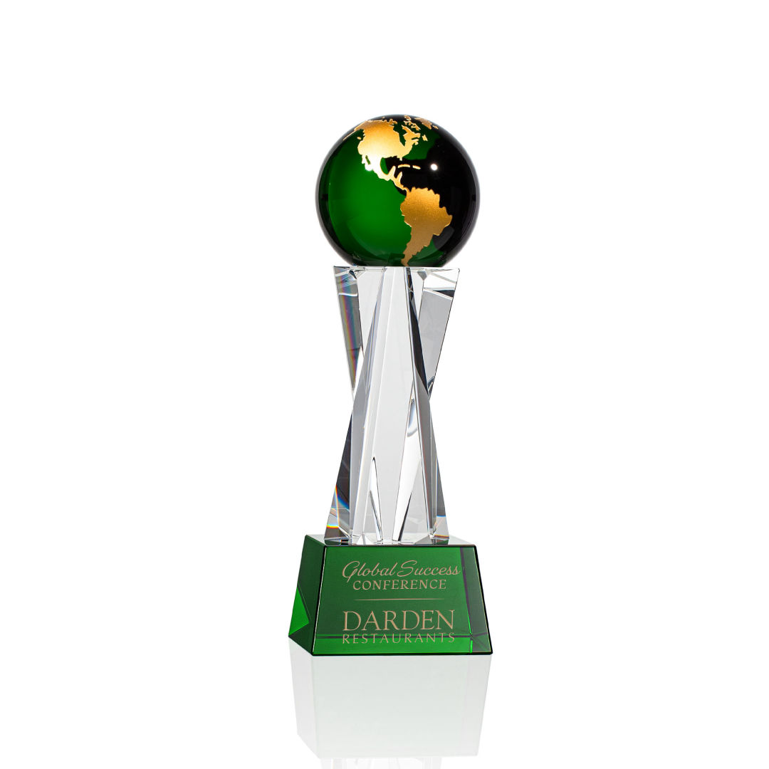 Havant Globe Award - Green/Gold 12