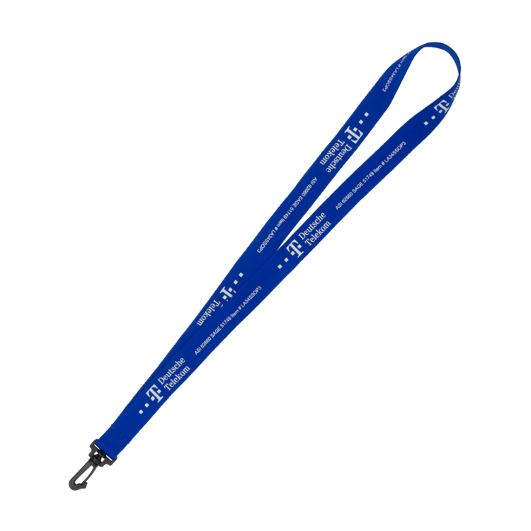 "AURORA" 3/4" Super Soft Polyester Silkscreen Lanyard (Overseas Production 8-10 Weeks) 1