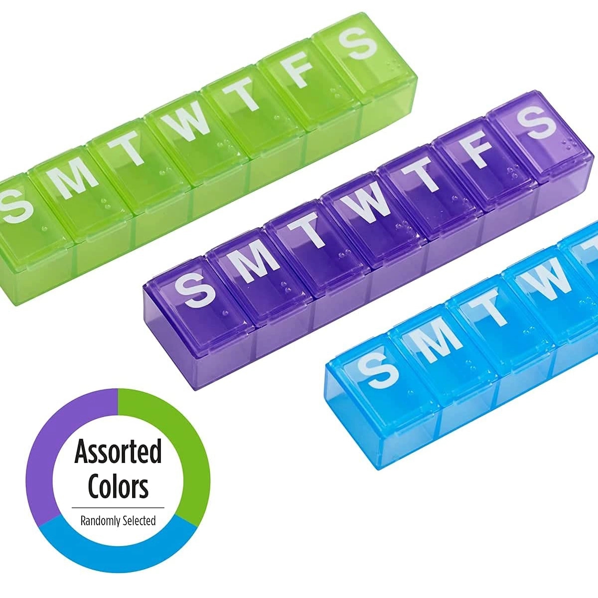 Weekly (7-Day) Pill Organizer Vitamin and Medicine Box 4