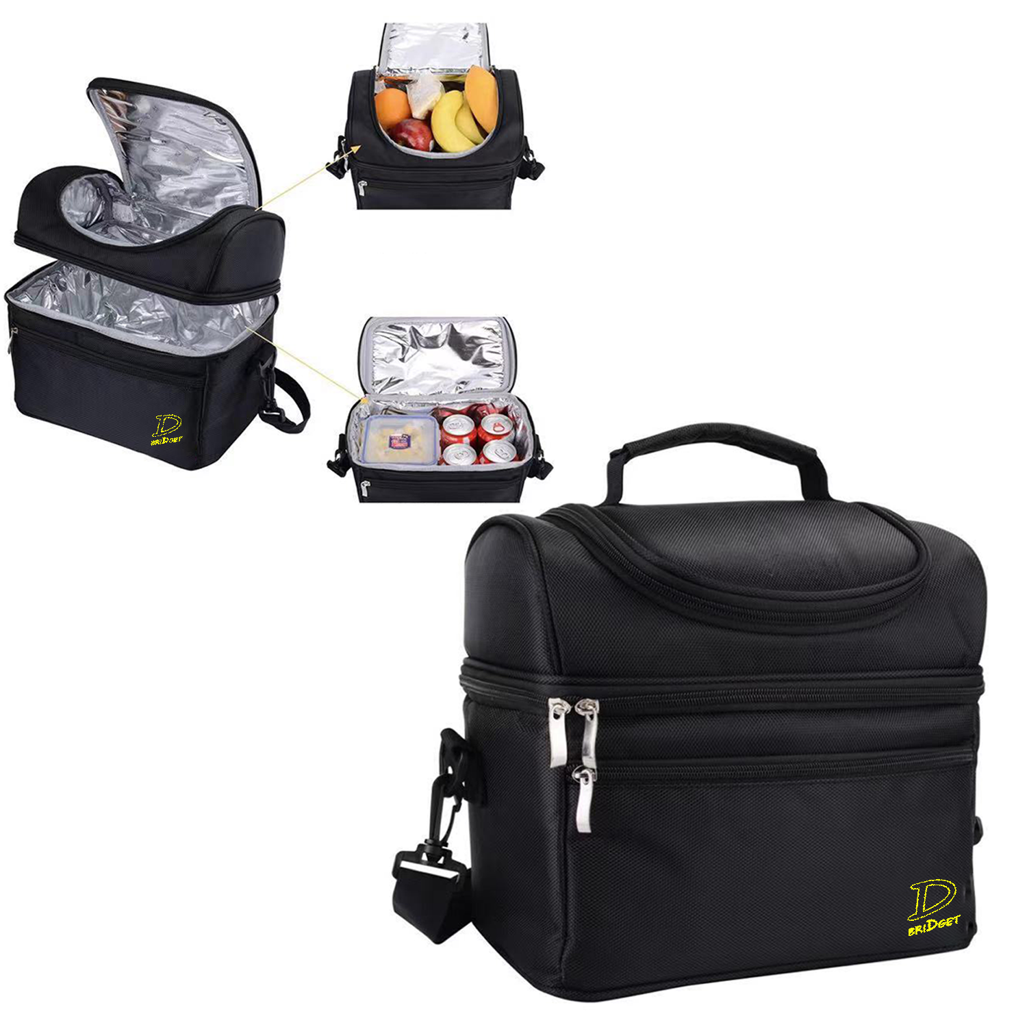 Insulated Double Deck Lunch Bag 2