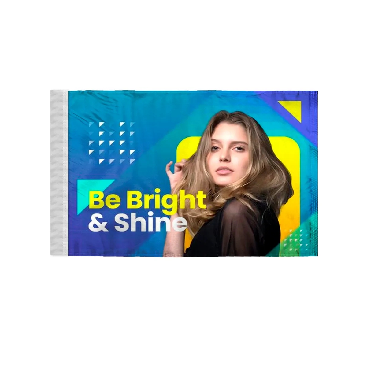 Custom Digitally Printed Flags - 8" x 12" 2 Sided Poly 1