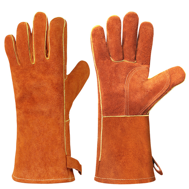 Heat Resistant BBQ Leather Gloves 1