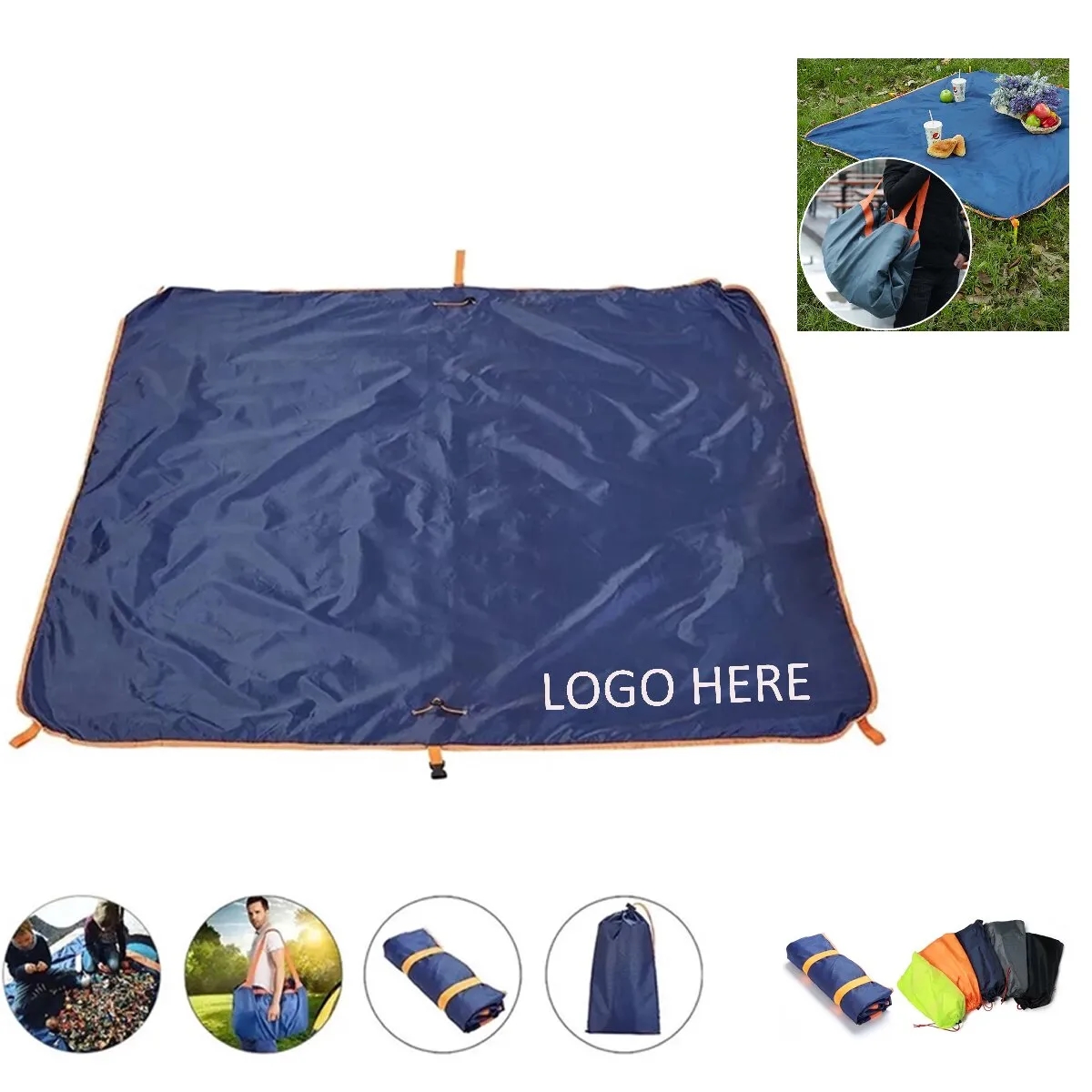 Outdoor Beach Picnic Blanket & Waterproof Travel Bag 8