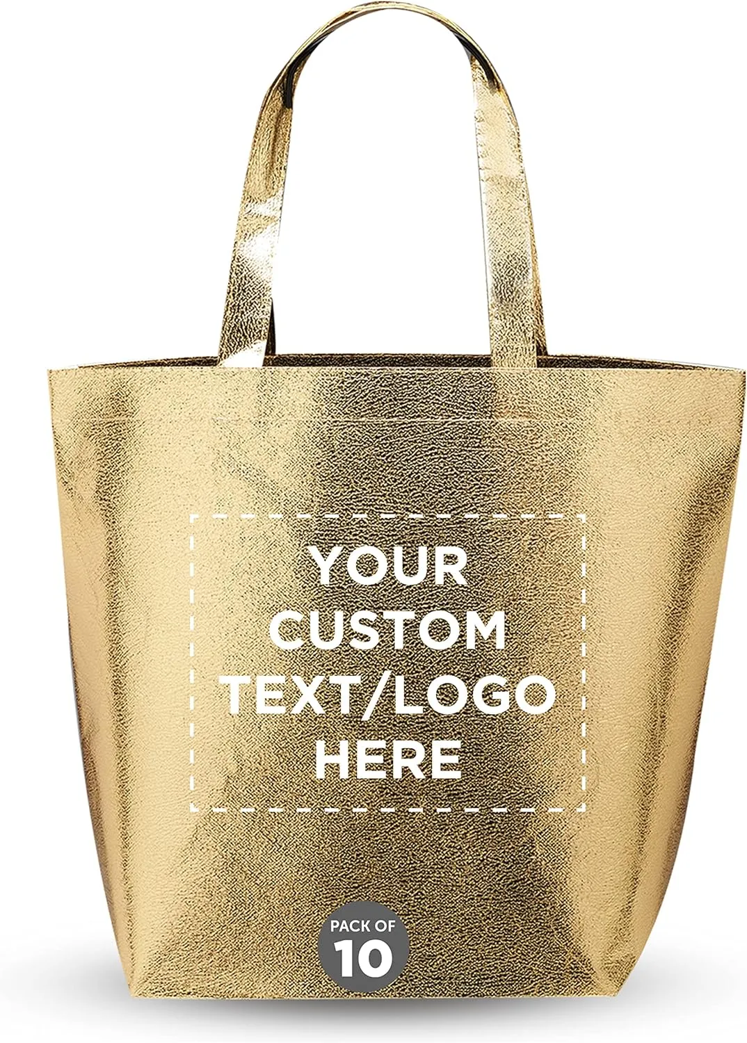 Luxurious Metallic Non-woven Shopping Tote Bag 5