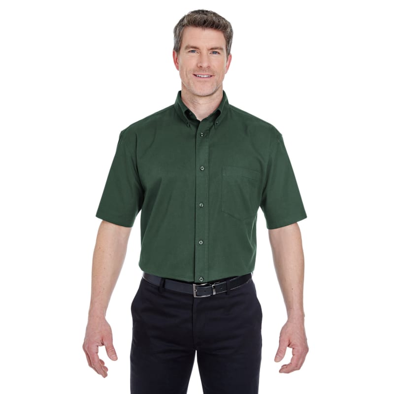 UltraClub Adult Short-Sleeve Whisper Twill 7