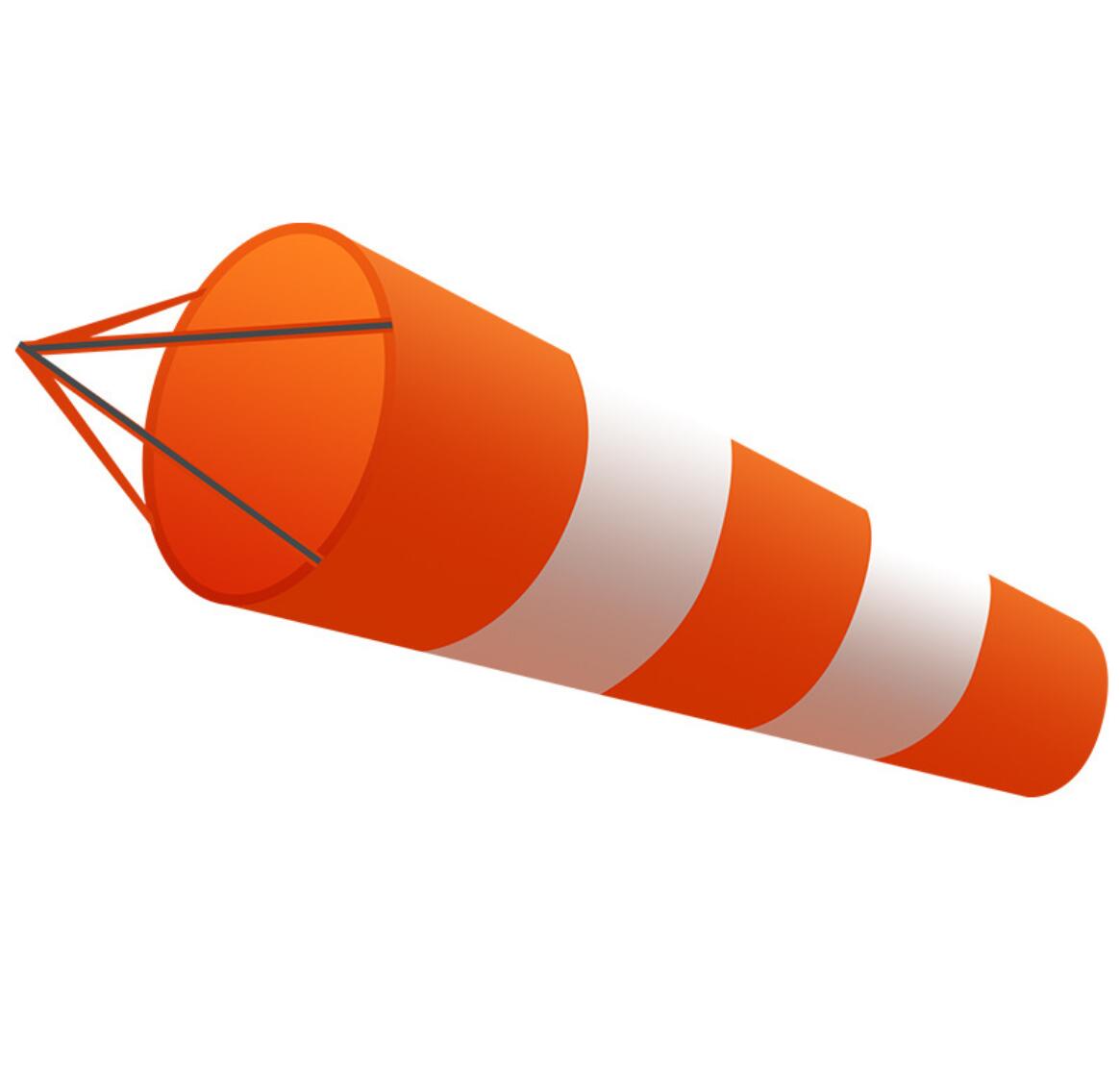 Airport Windsock with Reflective Belts 1