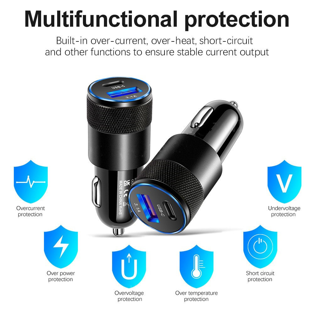 Compact USB Car Charger 3