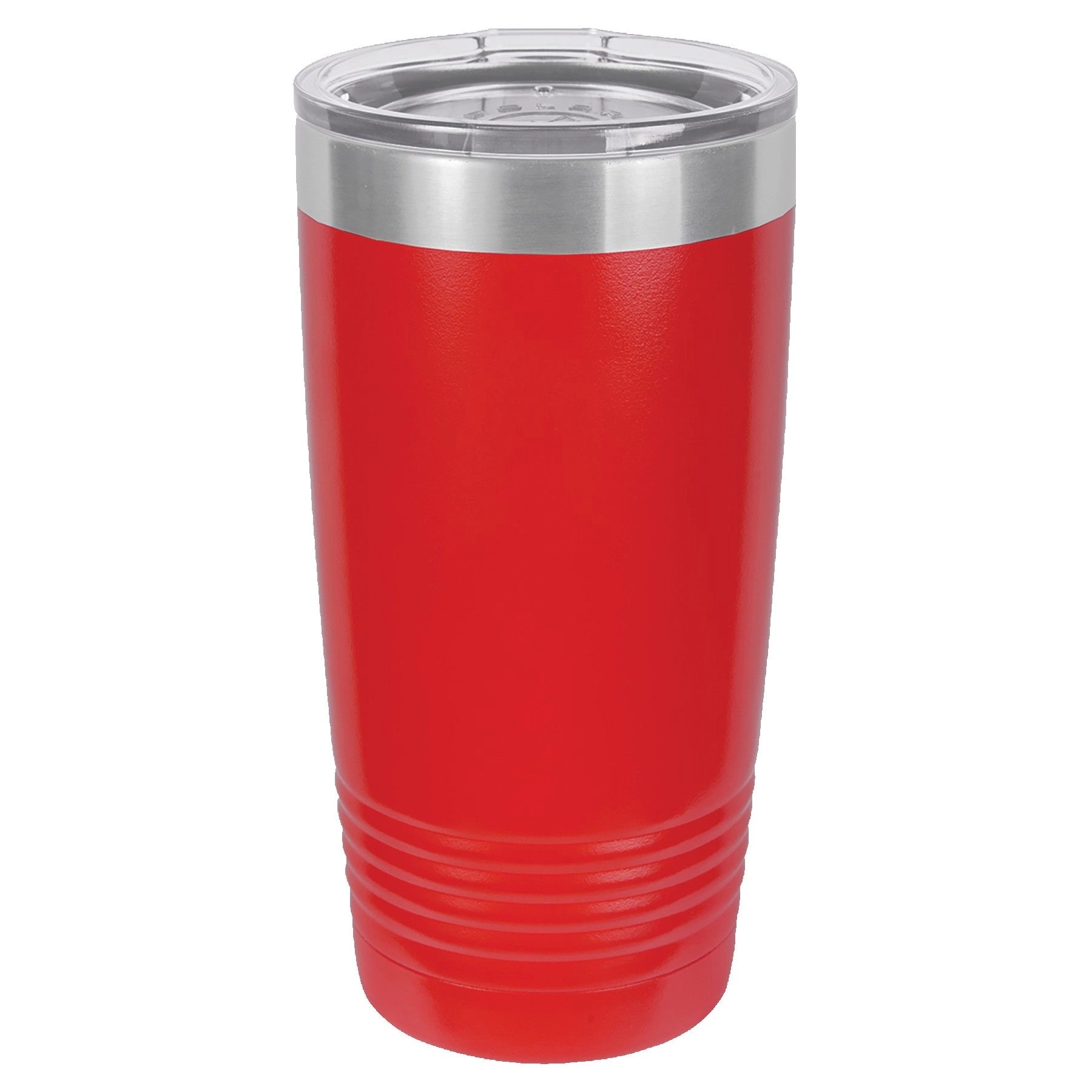 20 Oz. Maroon Red Vacuum Insulated Tumbler w/Clear Lid 2
