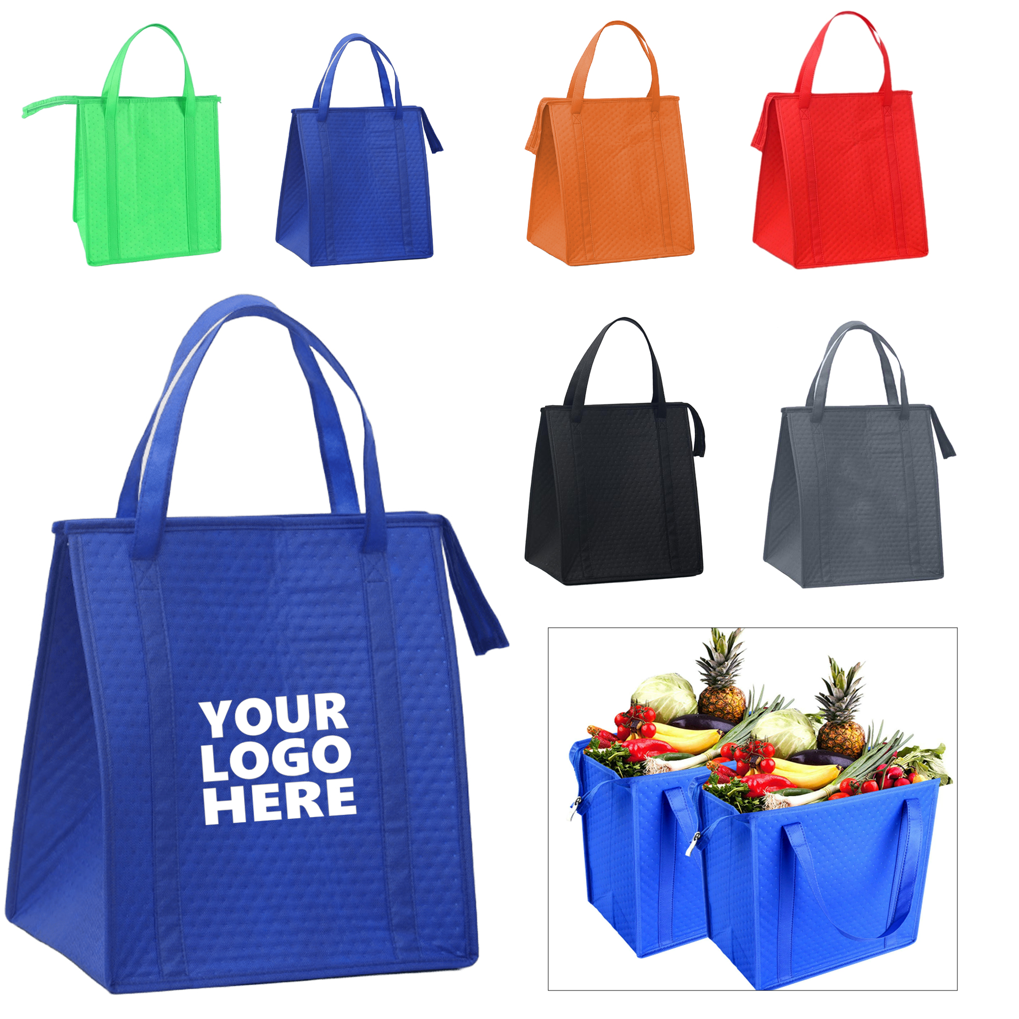Non-Woven Insulated Reusable Lunch Tote Bag 2