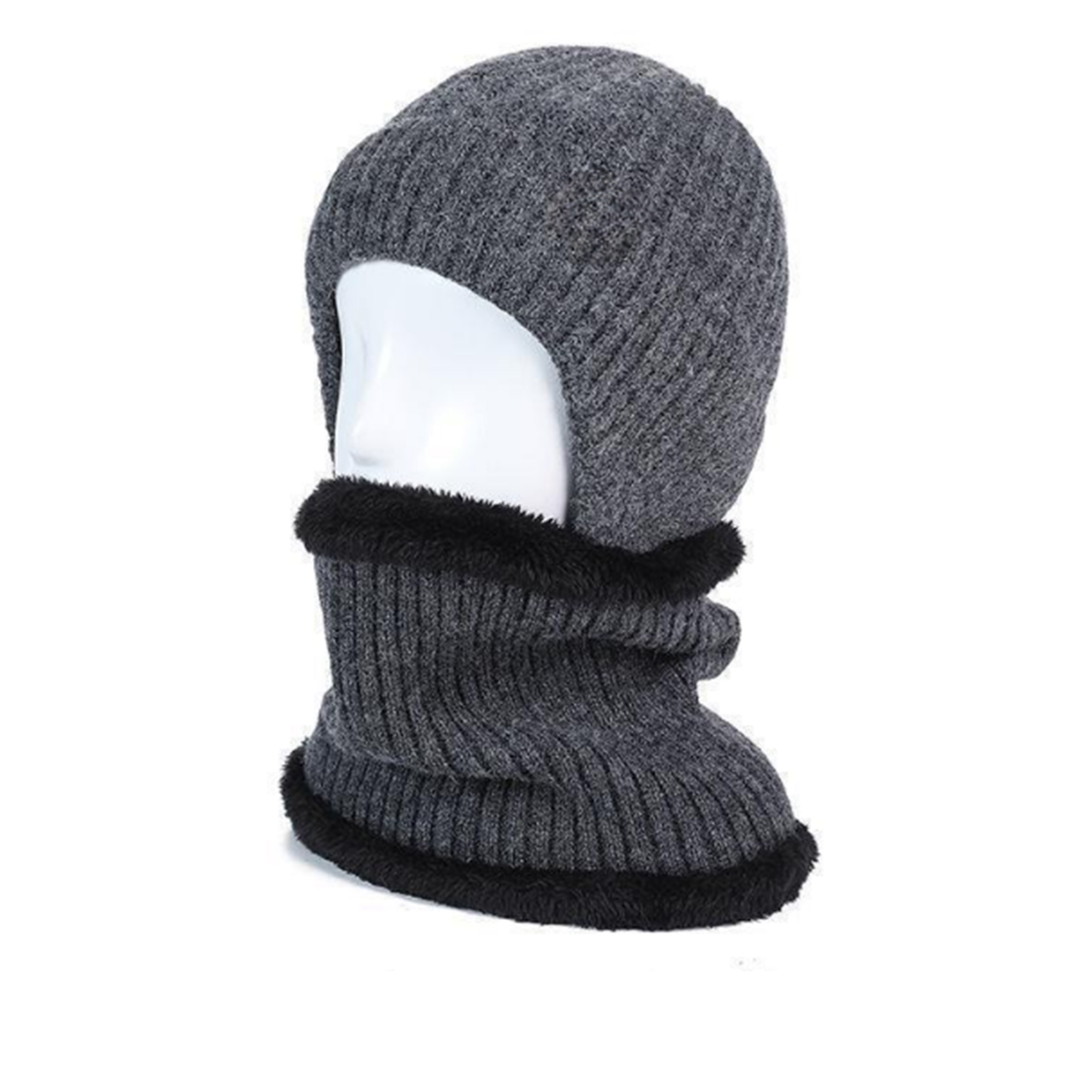 Stylish Winter Knitted Hat And Scarf Set 5