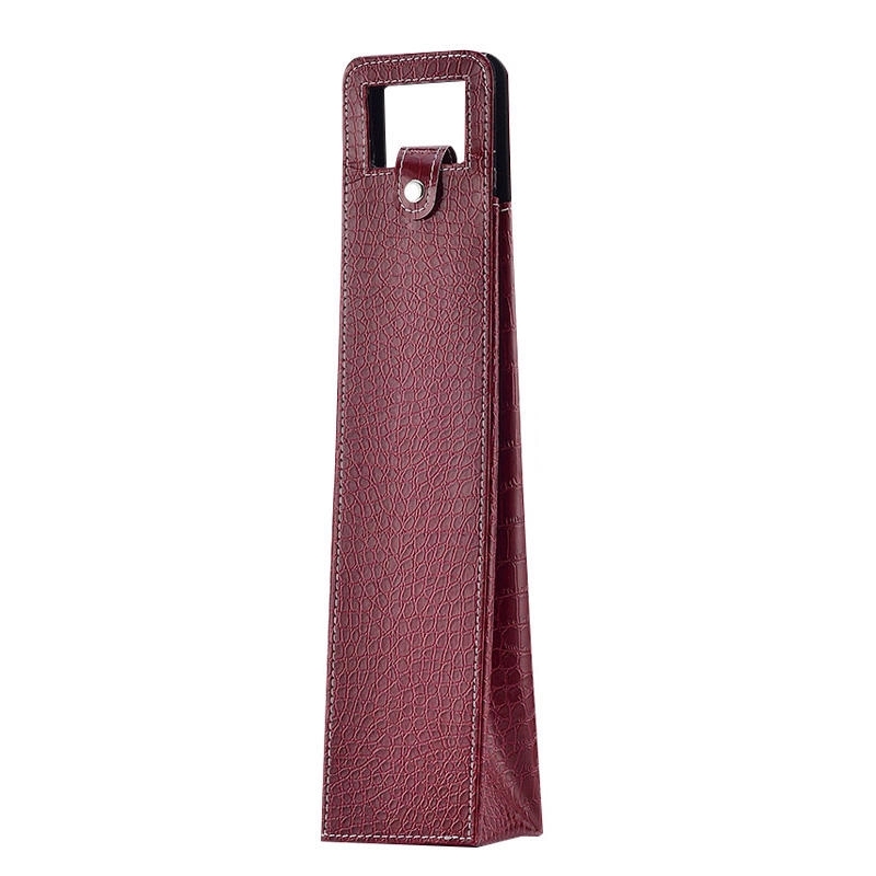 Leatherette Wine Bottle Bag 8