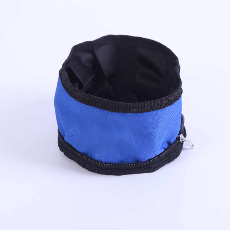 Oxford Cloth Foldable Waterproof Pet Bowl Collapsible Dog Bowl 13