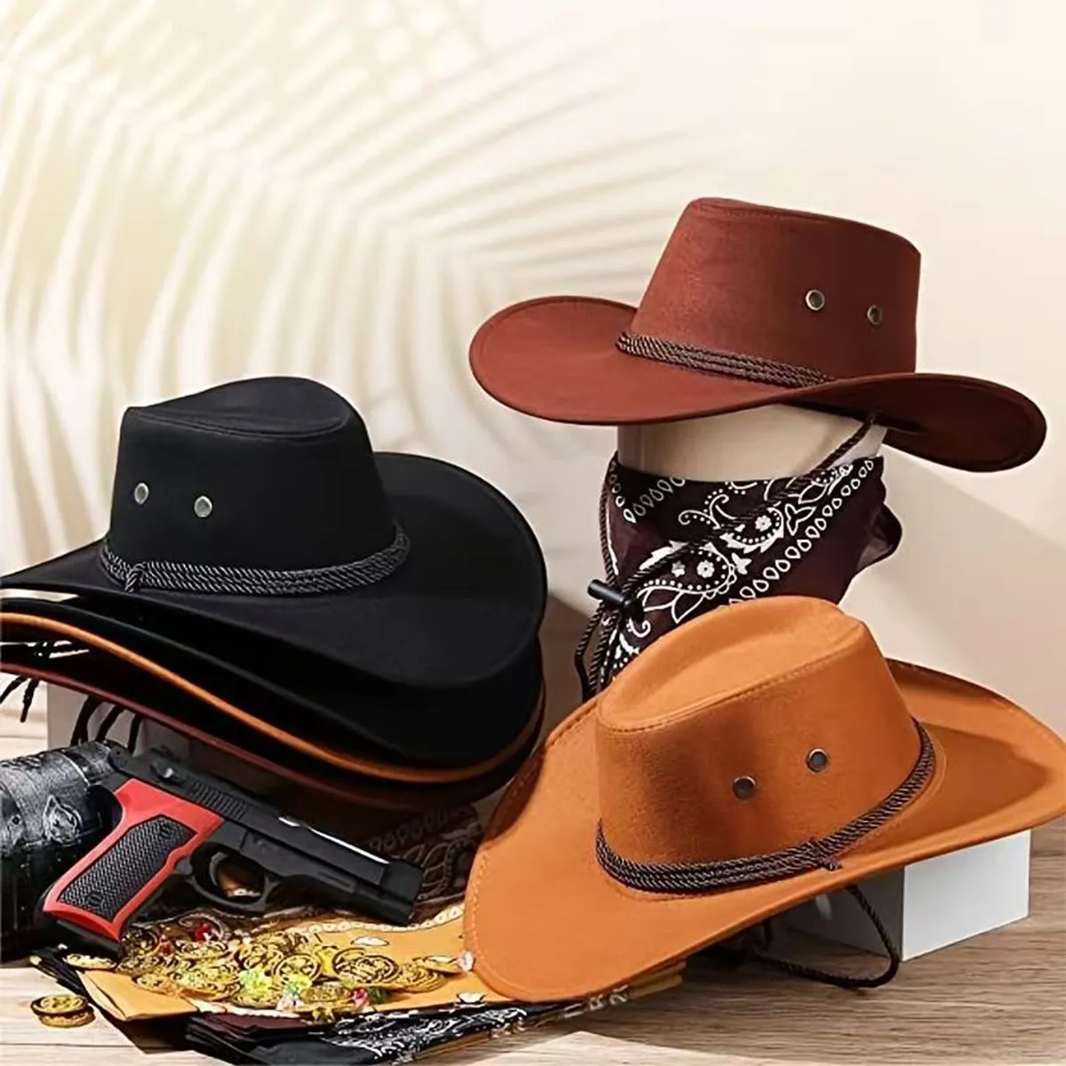 Classic Western Cowboy Hat for Outdoor 3