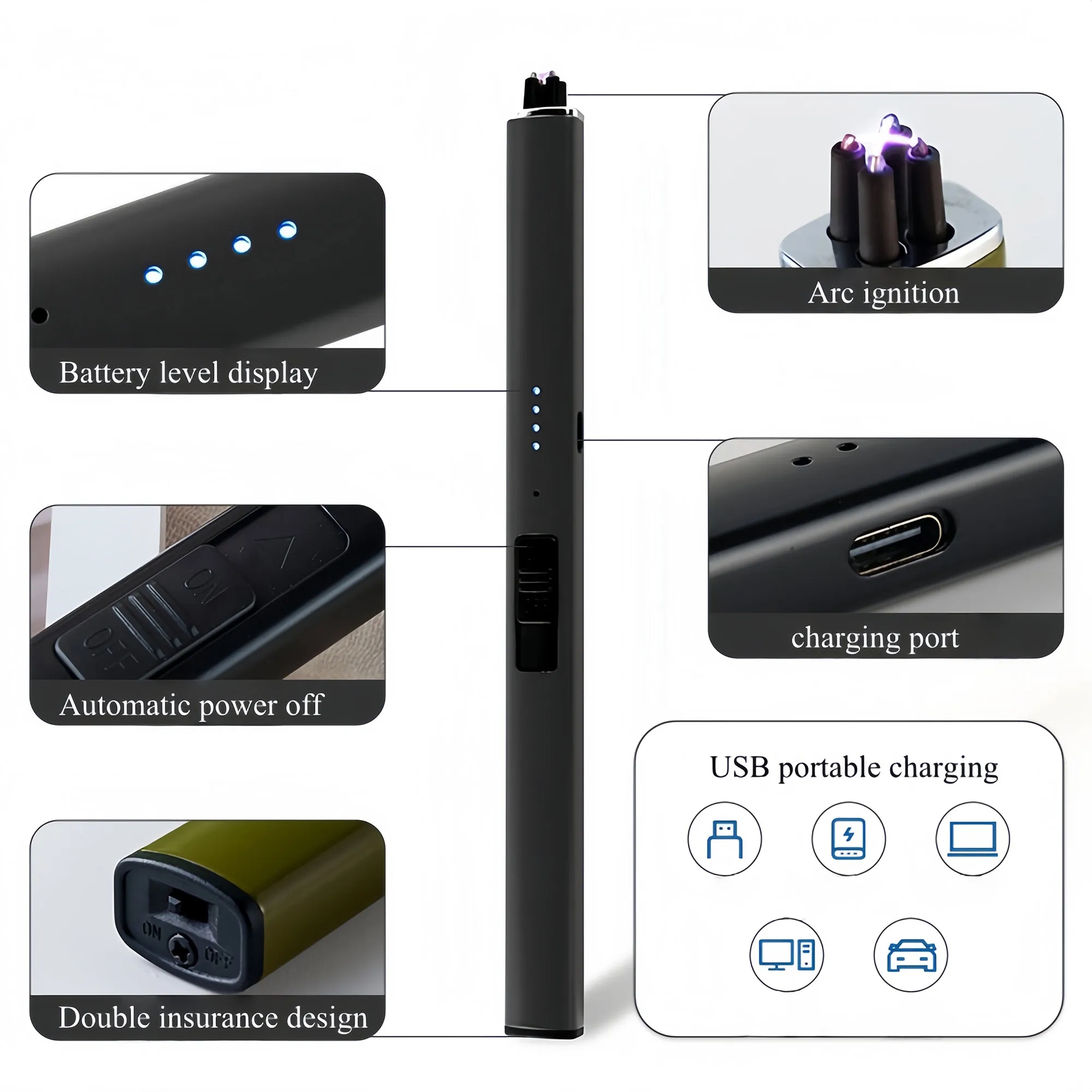 Premium Pulse Candle Lighter With Type-C Fast Charging 2