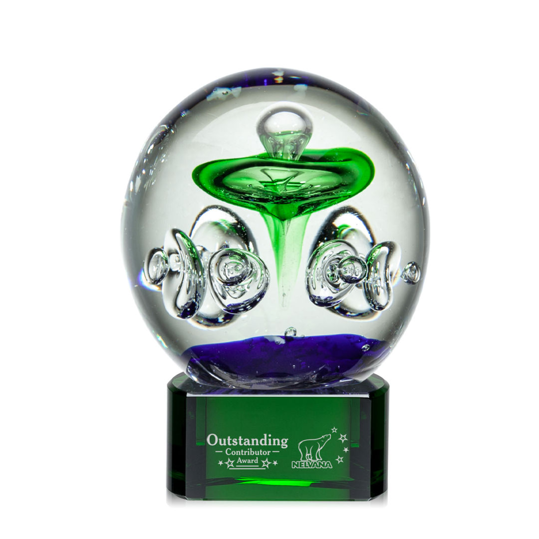 Aquarius Award on Paragon Base - Green 4