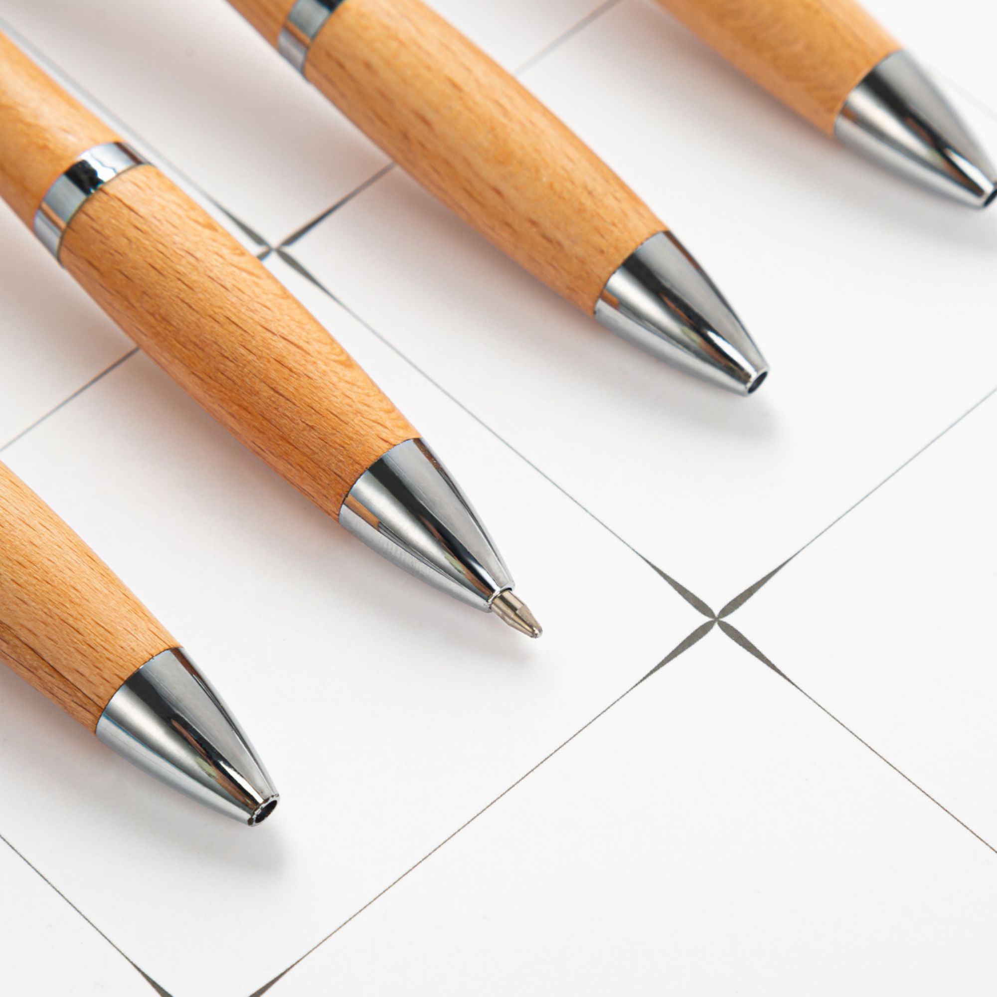 Bamboo Retractable Ballpoint Pen 1