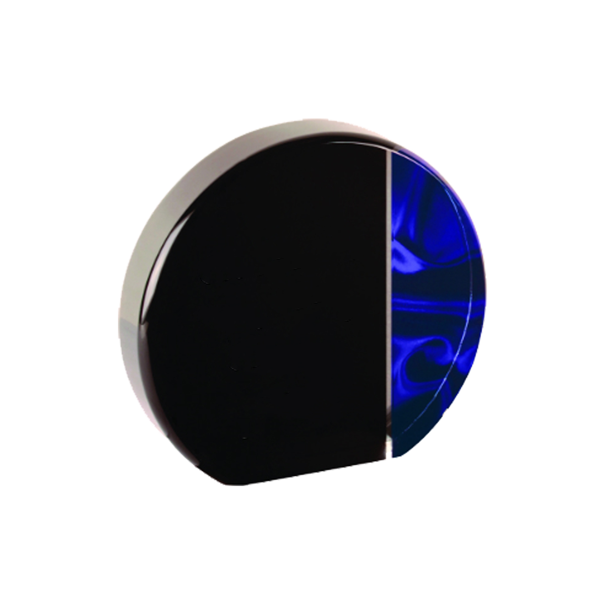 5" Round Blue Velvet Acrylic 3