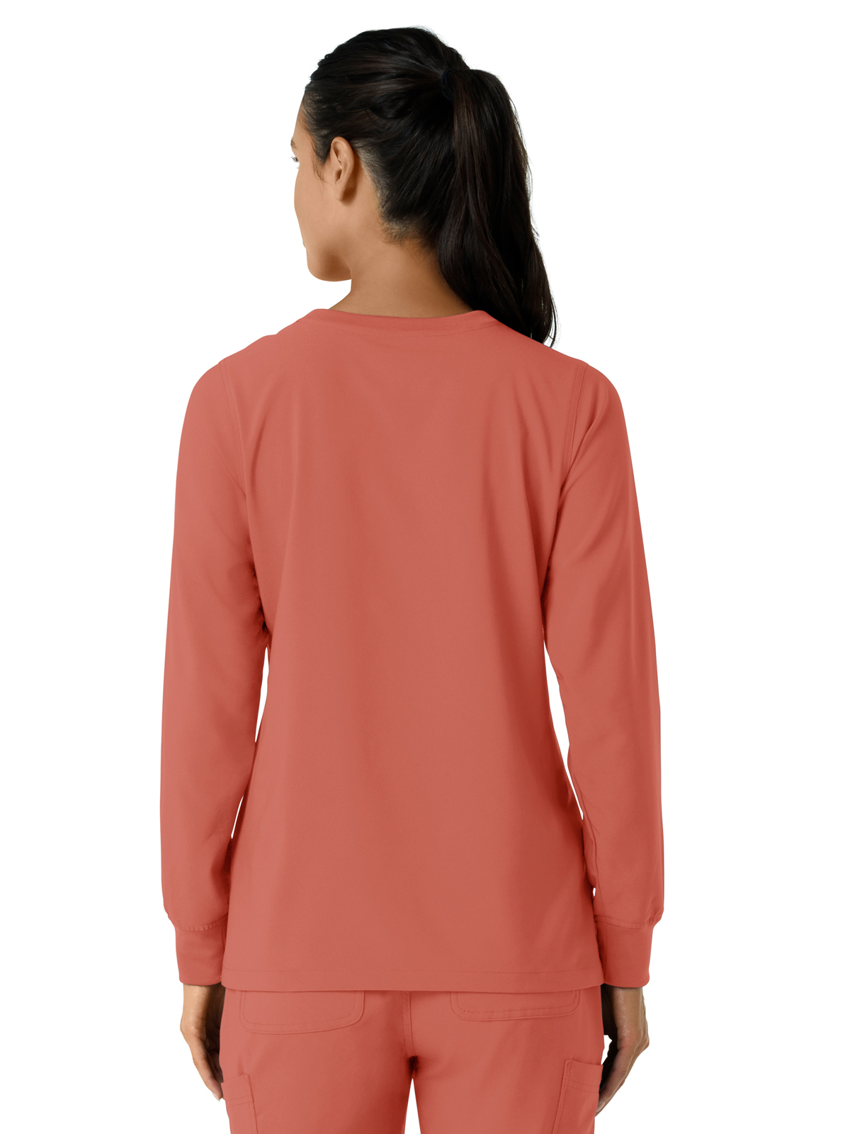Carhartt Scrubs - Women's One-Pocket Crew Neck Long Sleeve Scrub Top 2
