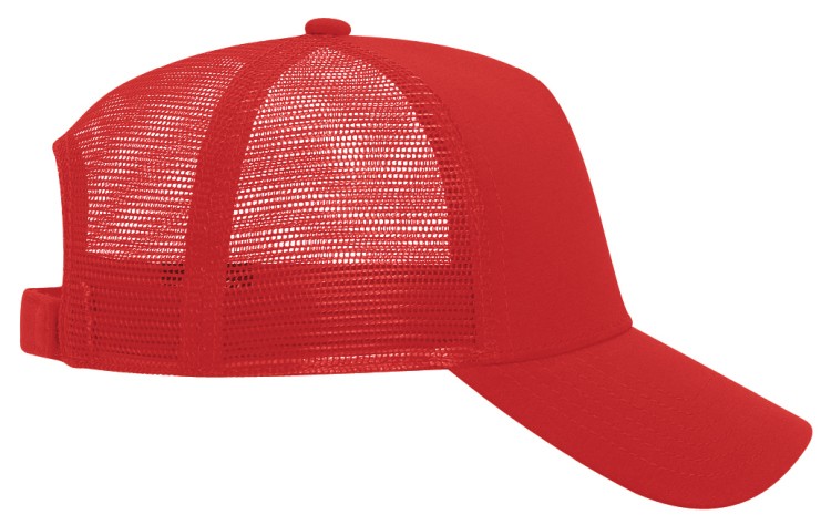 OTTO CAP® 5 Panel Mid Profile Mesh Back Trucker Hat 51