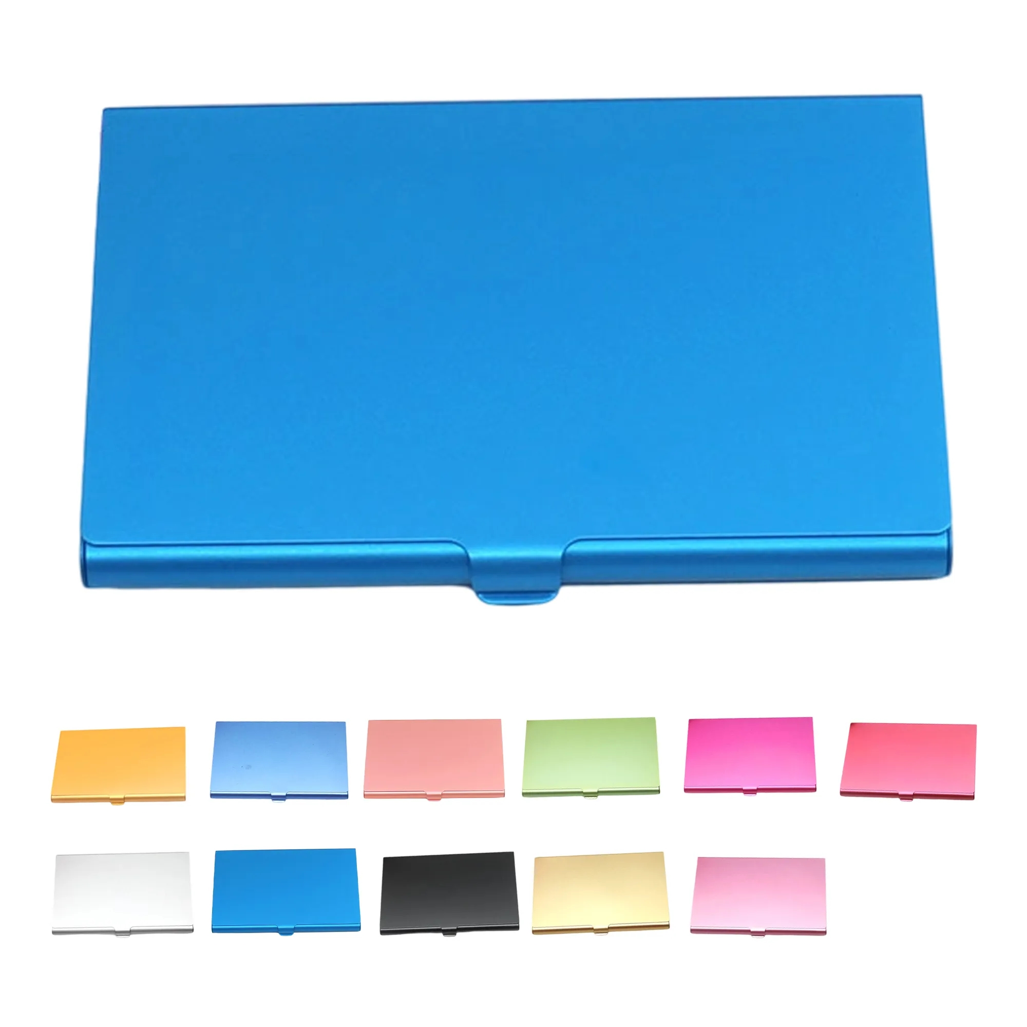 Slim Aluminum Business Card Holder Compact 14