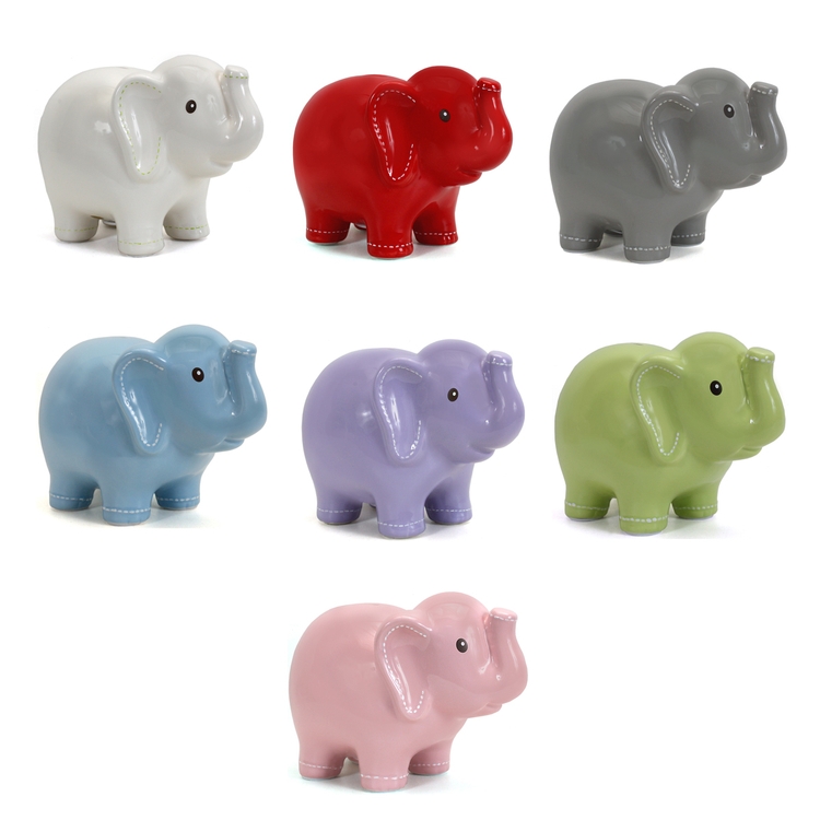 Jumbo Dolomite Ceramic Elephant Bank 1