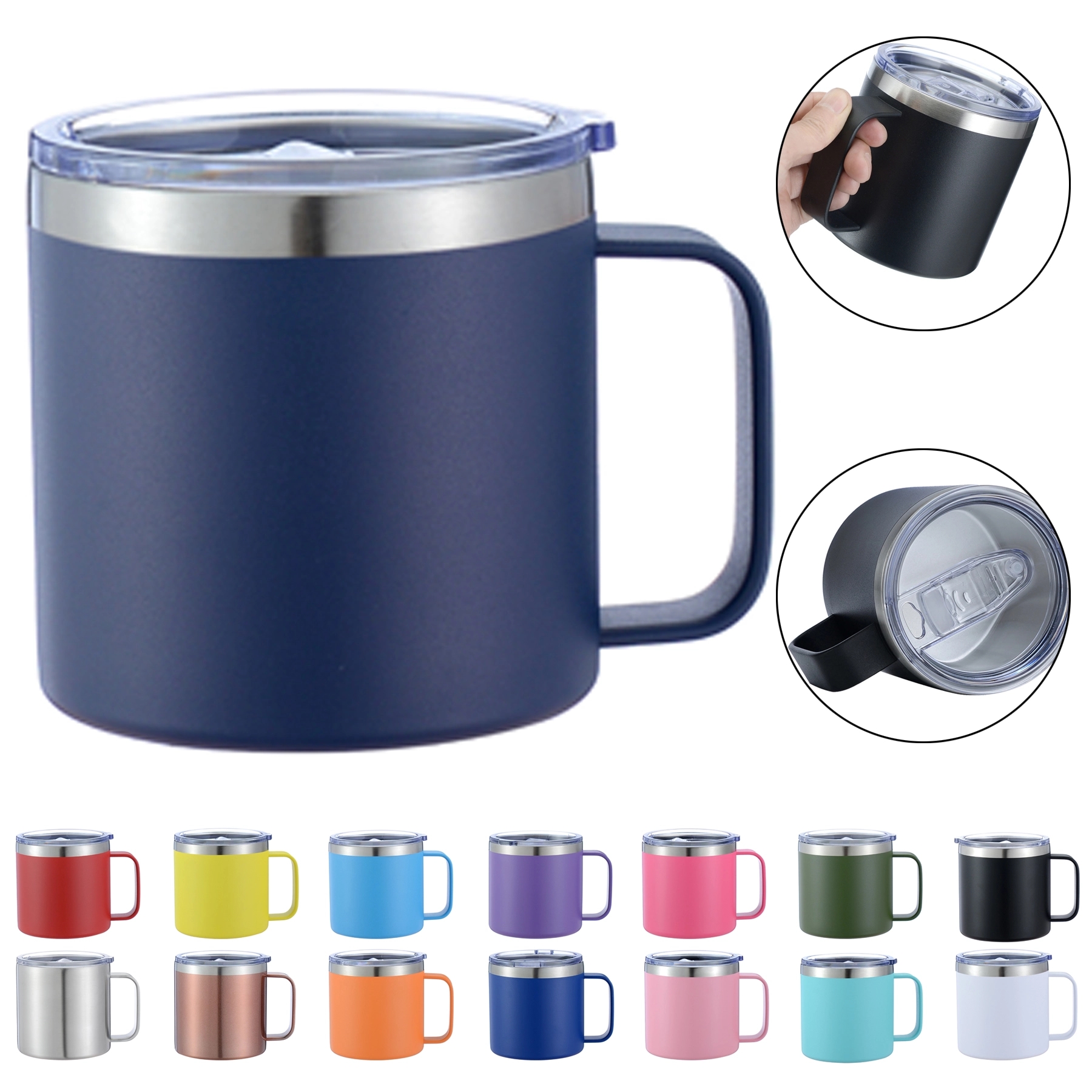 14 oz Stainless Steel Coffee Mug 1