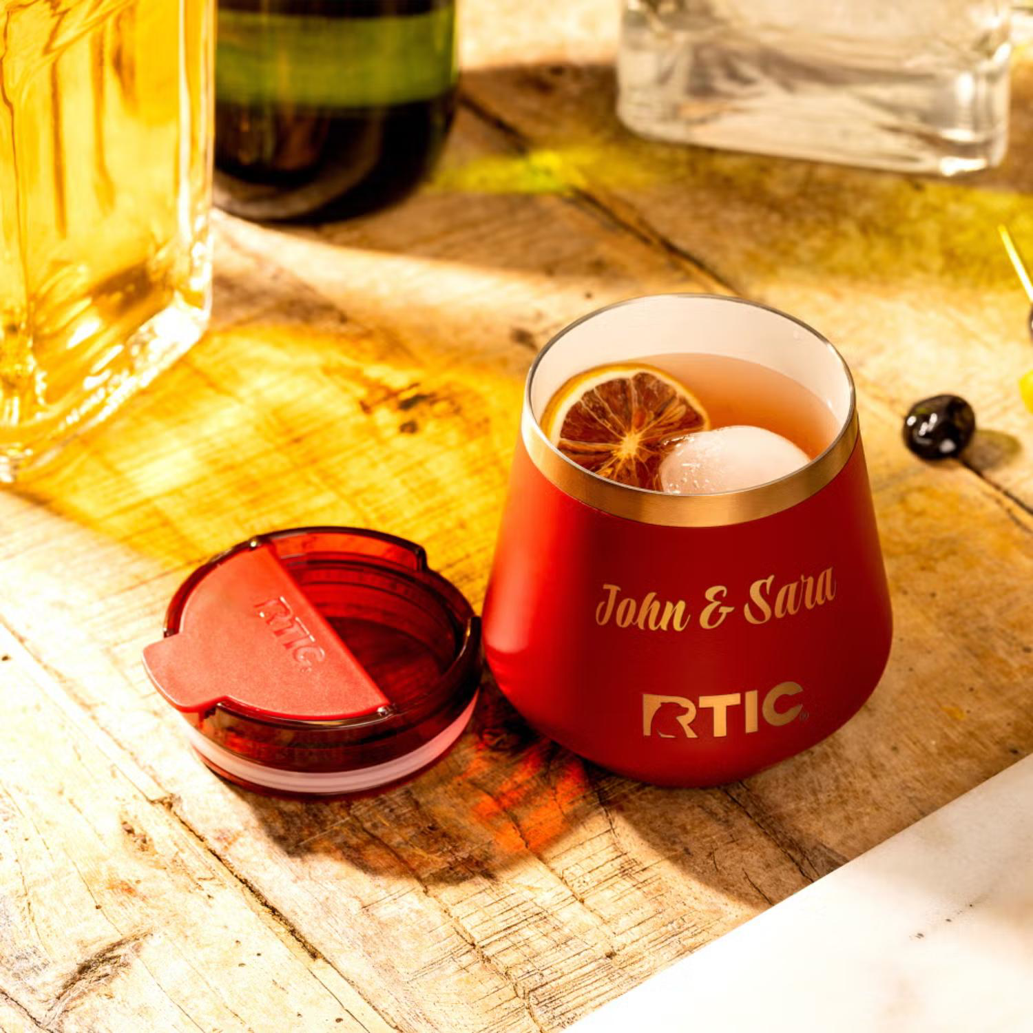 8 oz RTIC® Stainless Steel Ceramic Lined Happy Hour Lowball Tumbler 9