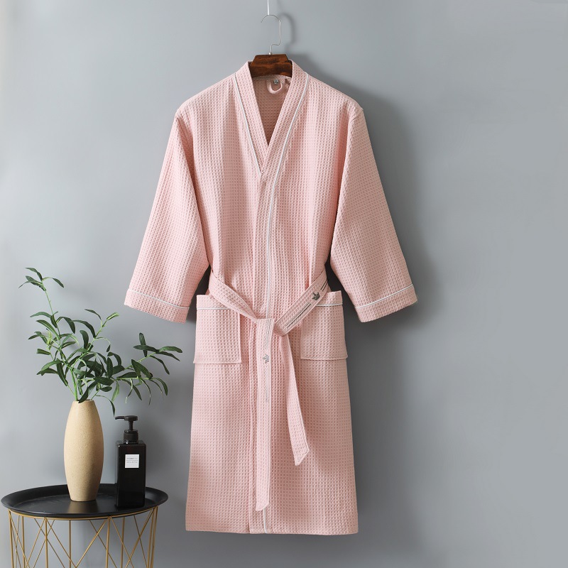 Waffle Knit Lightweight Spa & Bath Robes 2
