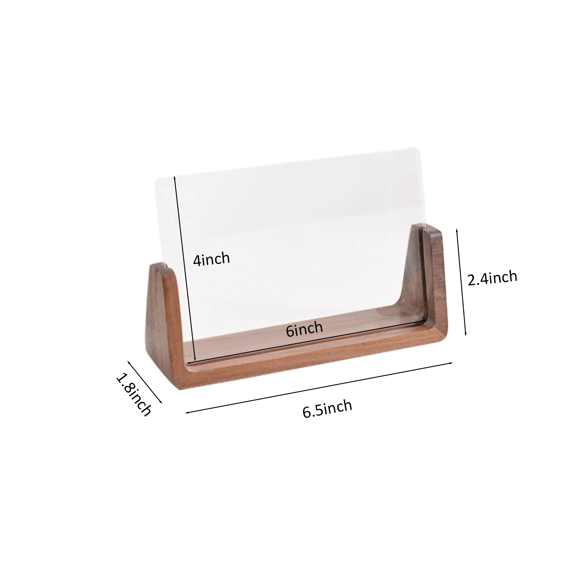 U-Shaped Walnut Photo Frame 1