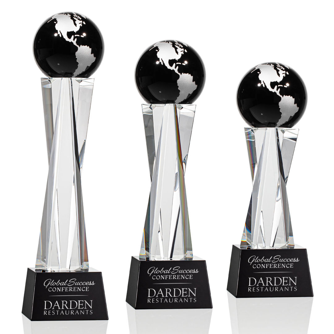 Havant Globe Award - Black/Silver
