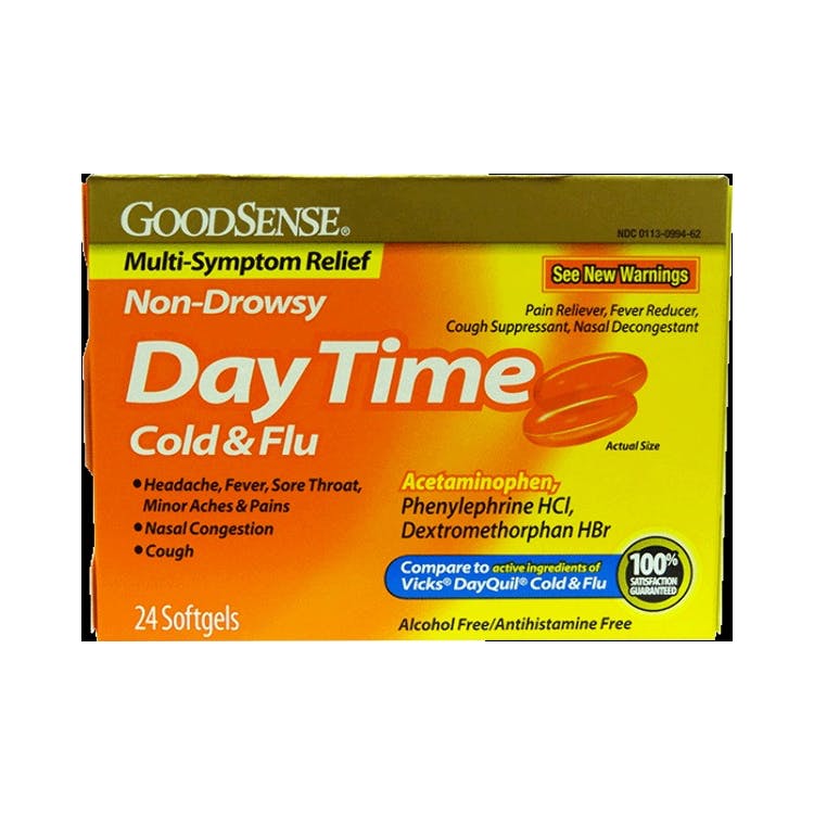 Daytime Cold & Flu Liquid Softgels - Non-Drowsy 24 Pack 1