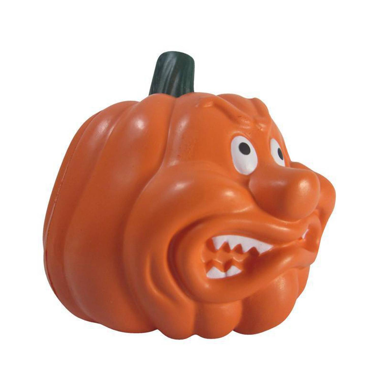 High Rebound PU Foam Angry Pumpkin Stress Reliever 4