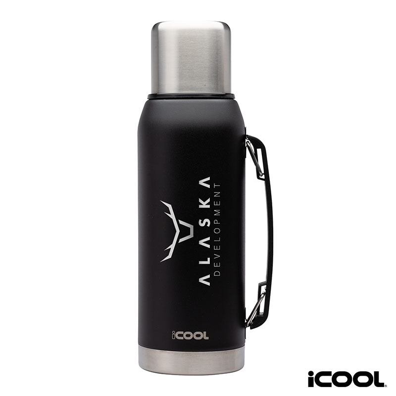 iCOOL® Silverton 34 oz. Double Wall, Stainless Steel Water Bottle 7